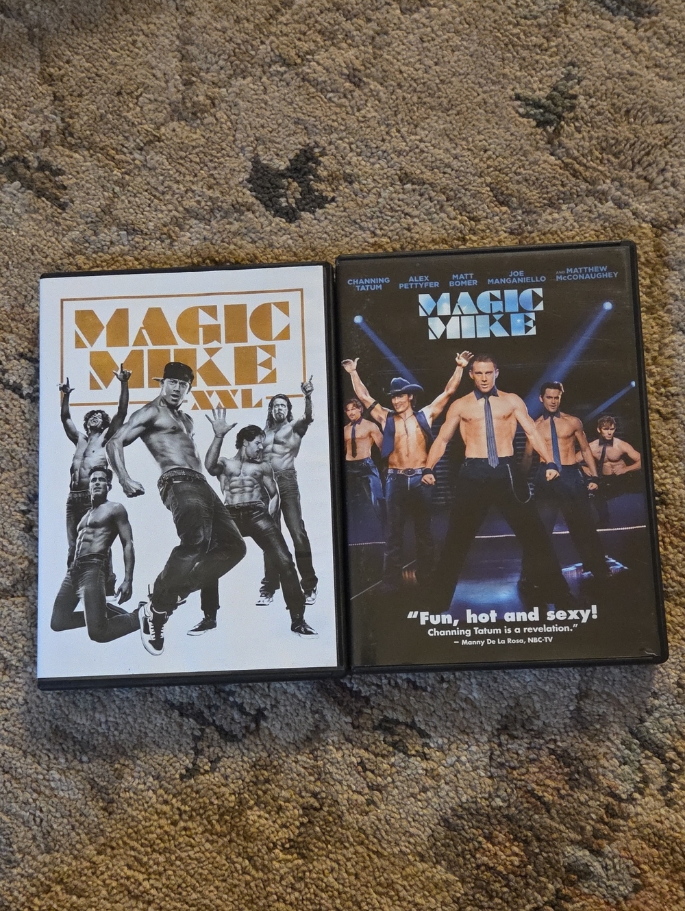 Magic Mike & Magic Mike XXL DVD Set - Black, White, Gold Covers